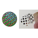 Medium round seal, no text, dot residue pattern