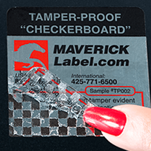 tamper-proof-with-checkerboard-residue-pattern