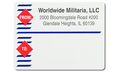 Fast design mailing and shipping label